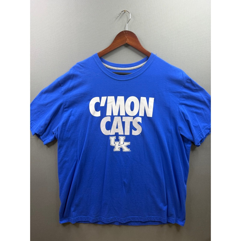 Nike T-Shirt Mens Blue Kentucky Wildcats C'MON CATS Graphic Tee 2XL